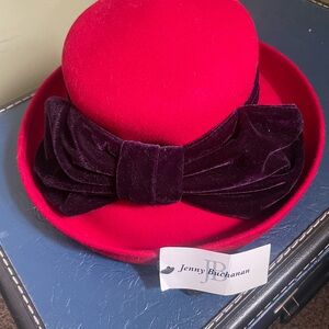 Jenny Buchanan Red and Purple Women's Hat